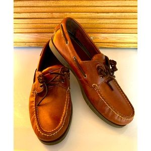 Mens Leather Dockers deck shoes 10M